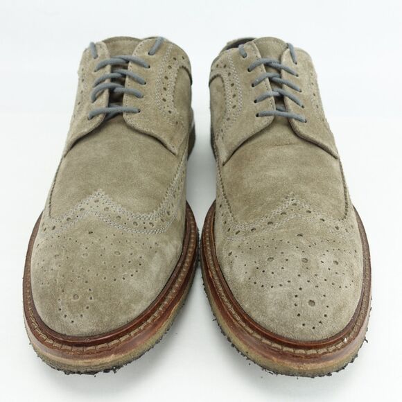 TO BOOT NEW YORK Men Dress Shoes Size 9.5 M Wingtip Grey Crepe-Sole 9442 main image 6